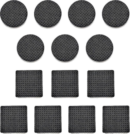 Non-Slip Rubber Pads 60 Pieces Self-Adhesive Furniture Protectors for Wooden Floors Tables Chairs Bed Legs
