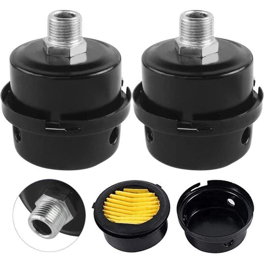 2 Pieces Air Filter Silencer, Air Compressor Filter Silencer, 3/8\" Air Compressor Filter 16mm.
