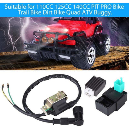 Ignition Coil CDI Regulator for 110CC 125CC 140CC Trail Bike Dirt Bike Quad ATV, DEBUNS.