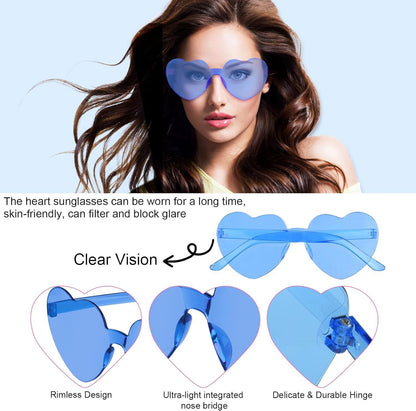 Party Sunglasses Heart Shaped Sunglasses, Bride to Be Heart Glasses Set, JGA Glasses Team Bride Bracelet, Bride Tattoo Stickers Tz-black