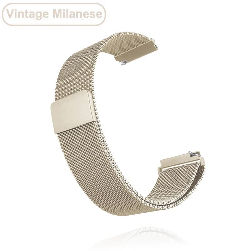 Garmin Vivoactive 3 4 4s Venu 2 2s SQ Forerunner 645 Watch Band 18mm 20mm 22mm Metal Bracelet Silicone Nylon Wristband