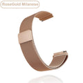 Garmin Vivoactive 3 4 4s Venu 2 2s SQ Forerunner 645 Compatible Metal Bracelet Band 18mm 20mm 22mm Rose Gold