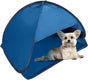 Pop-up Beach Shelter - Portable Beach Tent Anti-UV, Windproof, Picnic Tent for Small Dogs, Cats and Other Small Pets, Blue.