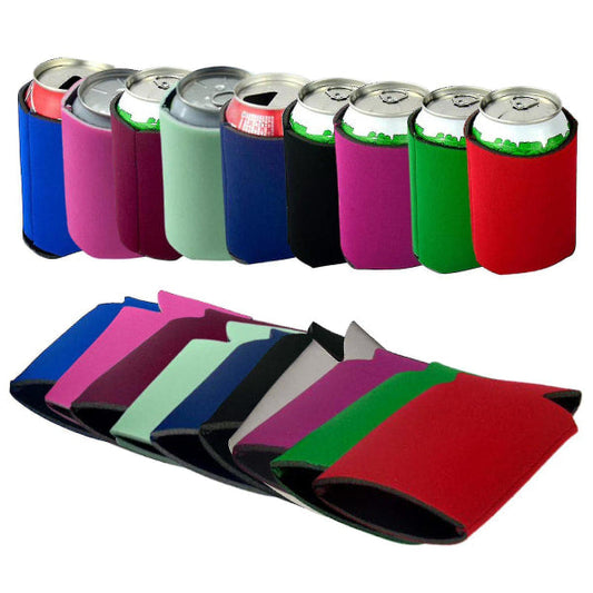 10pcs Neoprene Beer Can Coolers Drink Bottle Holders Insulation Sleeve.