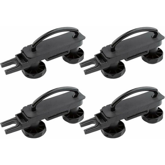 Universal Roof Box Brackets 4 pcs U-Shaped Mounting Brackets Inner Width with 8 Lock Nuts.