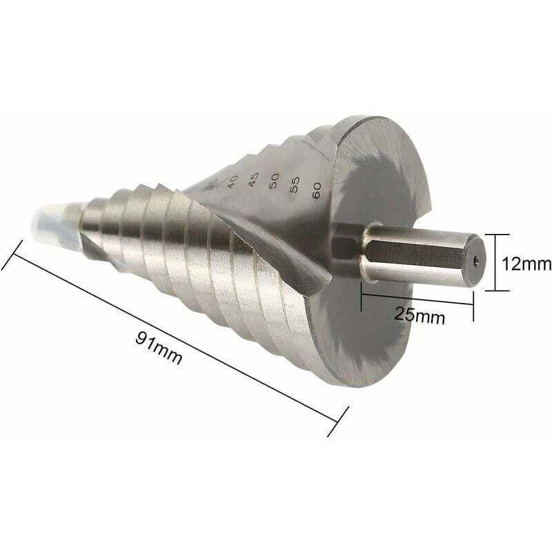 HSS Twist Drill Set 6-60mm for Metal Wood Plastic.