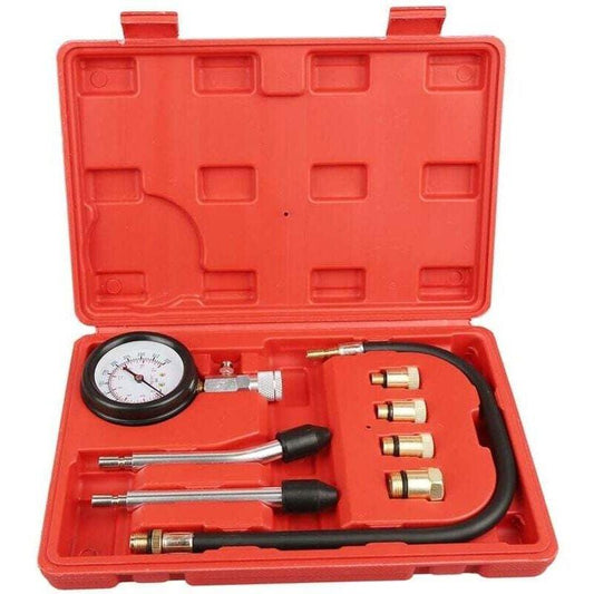 Compression Tester Kit Compatible with Car Motorcycle Outboard Chainsaw Snowmobile Gasoline Engine.