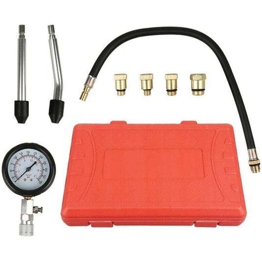 Compression Tester Kit Compatible with Car Motorcycle Outboard Chainsaw Snowmobile Gasoline Engine.