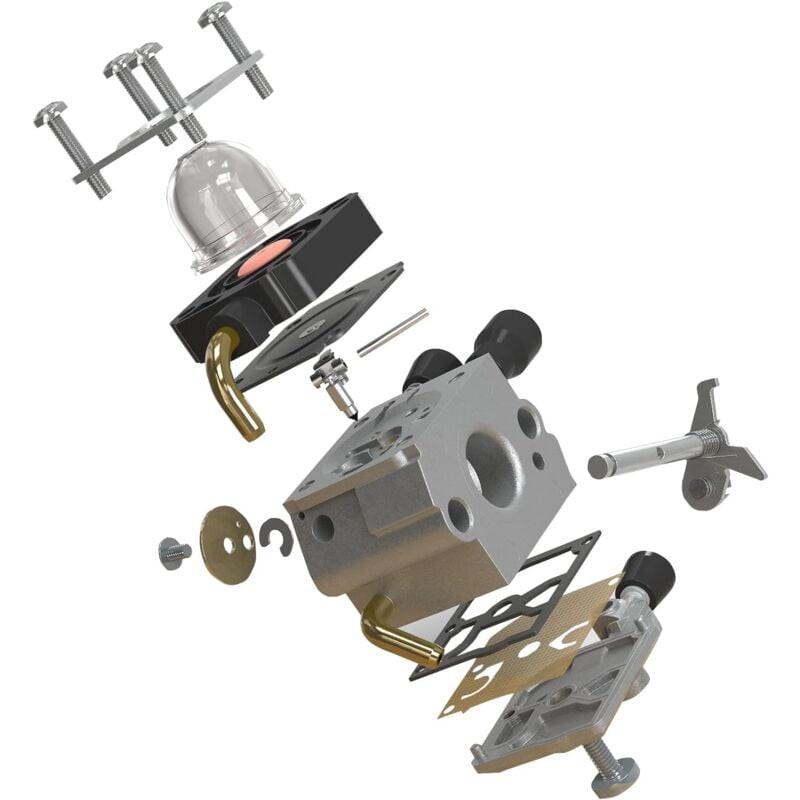 Stihl FS38 FS45 FS46 FS55 FS74 FS75 FS80 FS85 KM55 HL45 Lawn Mower Carburetor Kit with Gaskets Primer Bulbs Spark Plugs.