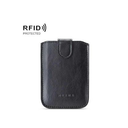 Self-adhesive RFID Card Holder for Mobile Phone - MUXMA Black.