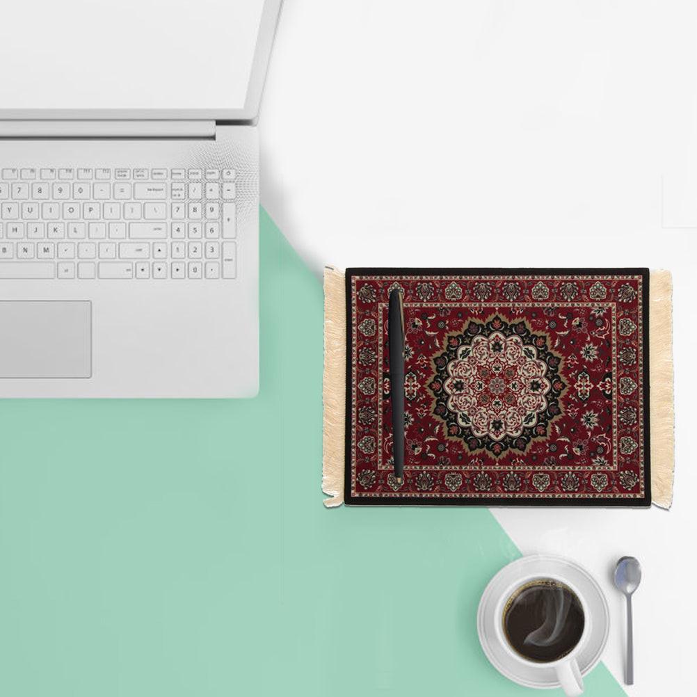 Carpet Mouse Pad Oriental Persian Carpet Computer Mouse Pad for Table Decoration.