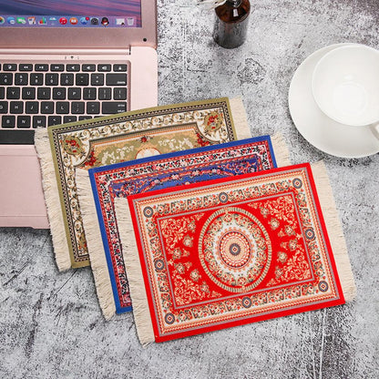 Carpet Mouse Pad Oriental Persian Carpet Computer Mouse Pad for Table Decoration.