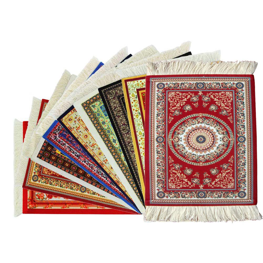 Carpet Mouse Pad Oriental Persian Carpet Computer Mouse Pad for Table Decoration.