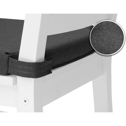 Trapezoidal Chair Cushions Set of 4 Comfortable Seat with Inner and Outer Velcro Dimensions 42cm Back 35cm Front