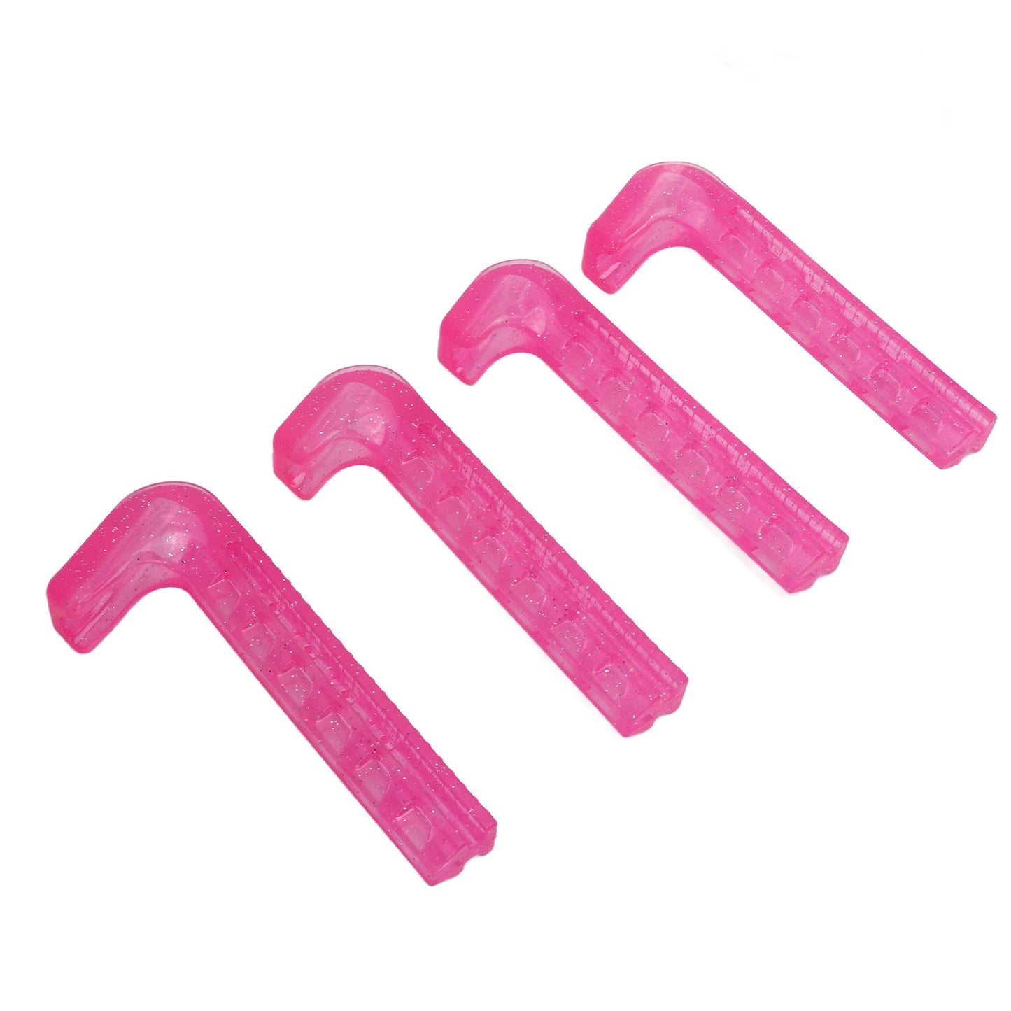 Skate Guards for Hockey Skate Blade Protectors Non-Slip Adjustable Soft Plastic 4 pcs for Home.