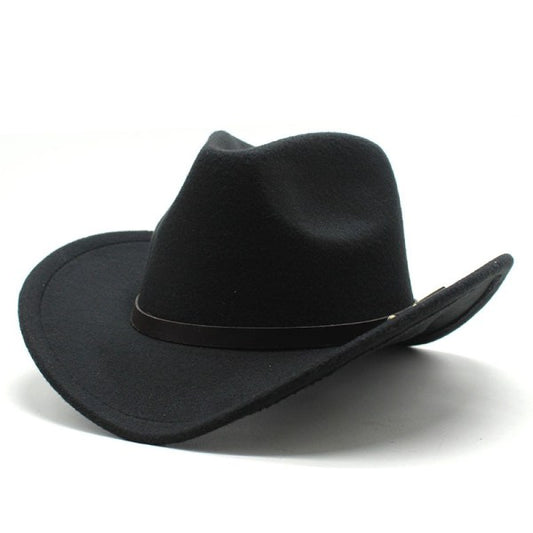 Cowboy Hat Pink Felt Rolled Brim Riding Hat for Men Women Compatible with American Western Style