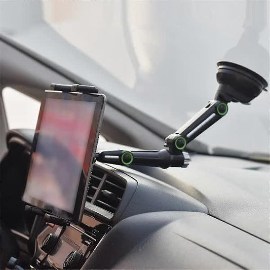 Tablet Holder for iPad Pro Air 4-13 inch Compatible with Car SUV Truck Long Arm Suction Cup Mount Windshield Window Black.