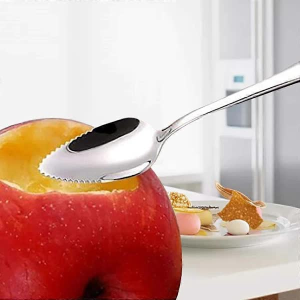 Grapefruit Spoon Set, 6 Stainless Steel Spiked Spoons for Grapefruit