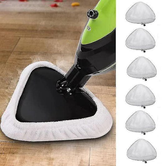 Compatible with H2O X5 Microfiber Steam Mop Pads 6-Pack Washable Replacement.