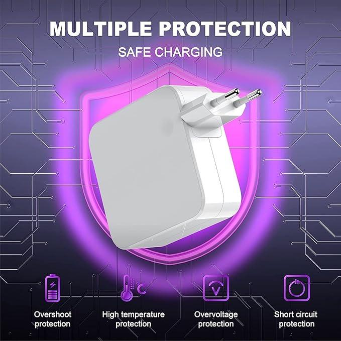 100W USB C Charger Compatible with MacBook Pro 13 14 15 inch 2024.