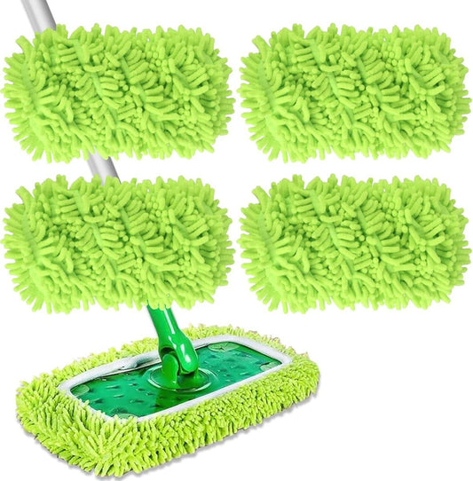 Microfiber Mop Refill Cloths for Swiffer Sweeper and Steam Mops, Reusable Washable Pads for Tile Floors.