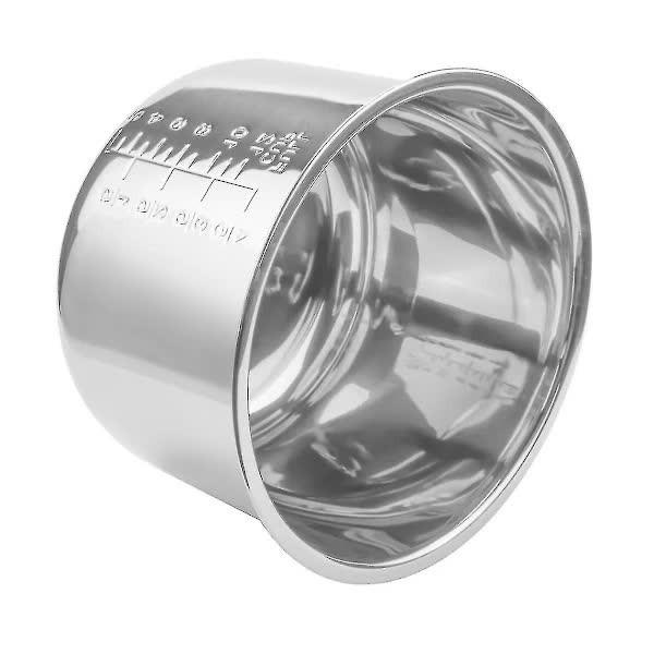 Stainless Steel Pressure Cooker Inner Pot 6L Compatible with Rice Cooker.