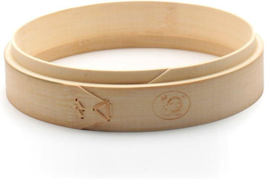 Natural Bamboo Steamer Heightening Ring Deep Steamer 7-13inch Bamboo Steamerâs Circle to Add Height, Increase Steamer Height of 4 CM.