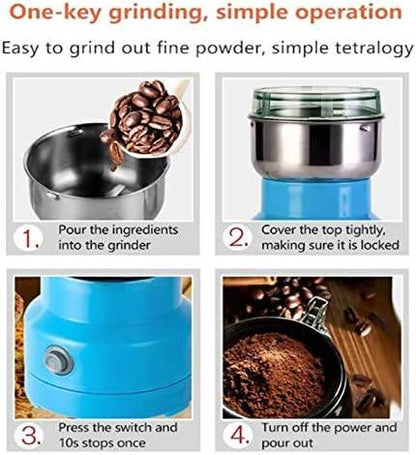Multifunction Smash Machine Grinder, Ultra Fine Dry Food Grinder, Electric High-Speed Kitchen Mill for Spice/Herb/Cereal/Beans/Pet Food..