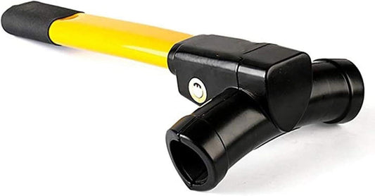 Steering Wheel Lock Strong Heavy Duty Anti-Theft Steering Wheel Lock Anti-Theft Retractable Hook Car Clutch Pedal Lock for Car Truck SUV Van Security with 2 Keys.
