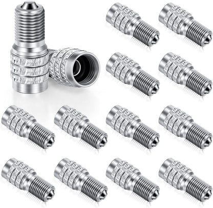 16 Pack Double Valve Stem Cap Inflate Tire Valve Caps Flow Through Tires Cap for High Pressure Truck Car RV Semi Bus Tires.