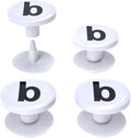 4-Pack Replacement Buttons with B for Bogg Bag Handle Strap.