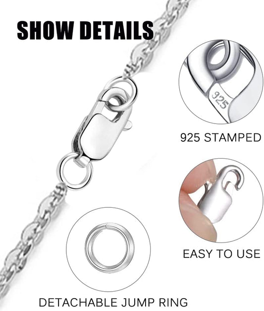 925 Sterling Silver Lobster Claw Clasp 12pcs with Closed Jump Rings, Small Connector with Jump Ring for Necklaces Jewelry Bracelet Making Supplies Lobster Claw Clasp (0.39 x 0.16 inch).