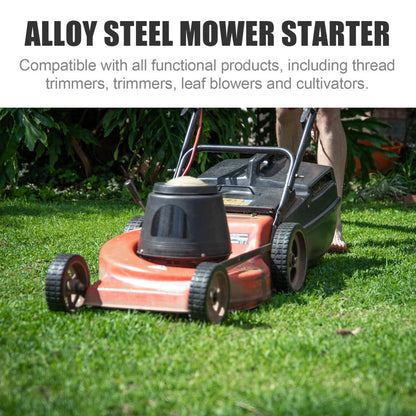 Alloy Steel Mower Starter Adapter, Electric Drill Attachment for Starting Lawn Mower, Red, 1.49 * 1.49 * 2.59inch, Compatible with Trimmers, Blowers, Cultivators.