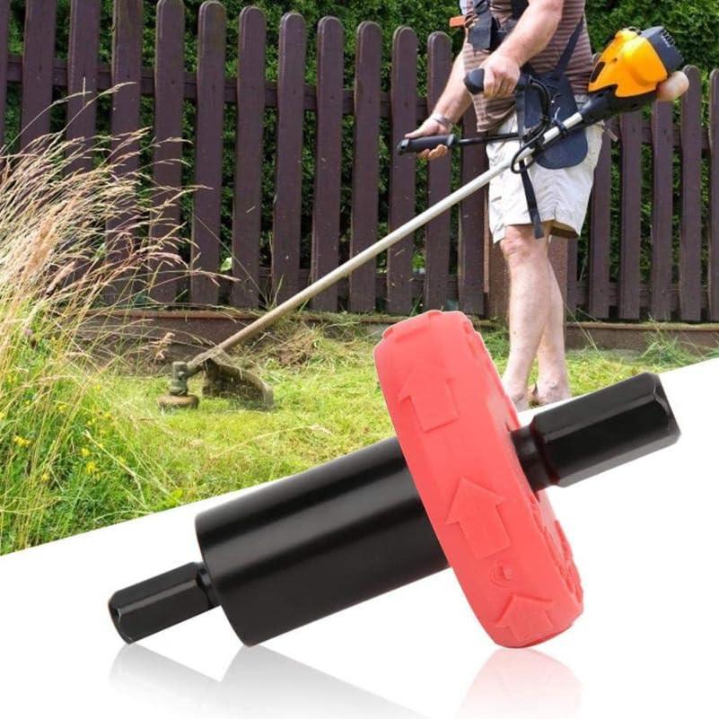 Alloy Steel Mower Starter Adapter, Electric Drill Attachment for Starting Lawn Mower, Red, 1.49 * 1.49 * 2.59inch, Compatible with Trimmers, Blowers, Cultivators.