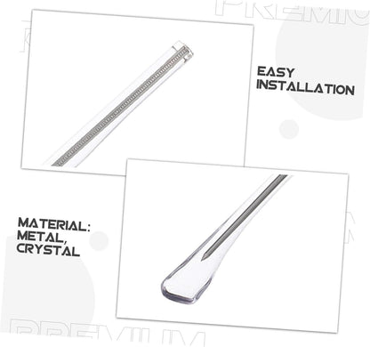 2 Sets Eyeglass Replacement Temples with Nose Pads Fit Glasses Repair Kit Includes Screws Washers Screwdriver of Durable Transparent Arms for Eyewear.