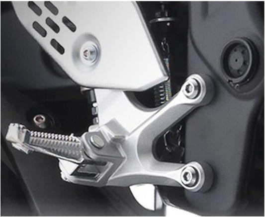Front Footrest Foot Peg Pedal Compatible with Yamaha YZF R25 R3 MT25 MT03 2014-2023 Motorcycle Bracket (Color : Left Bracket).