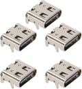 5pcs Type C Charging Port for, Replacement Controller USB C Charging Socket, Standard Type C Interface.