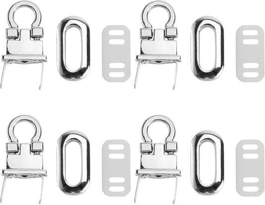 4Pcs Metal Hardware Purse Locks for DIY Handbag Shoulder Bag Closure Purse Making Supplies Assorted Color.