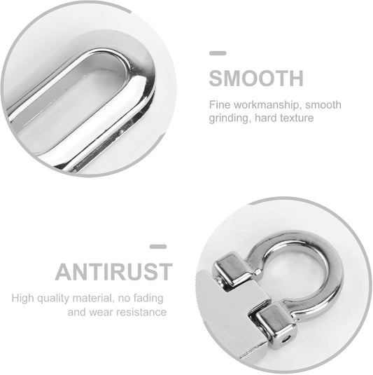 4Pcs Metal Hardware Purse Locks for DIY Handbag Shoulder Bag Closure Purse Making Supplies Assorted Color.