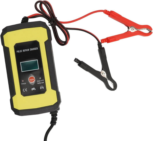 Pulse Repair Charger, Car Battery Charger Flame Resistant for Battery (US Plug).