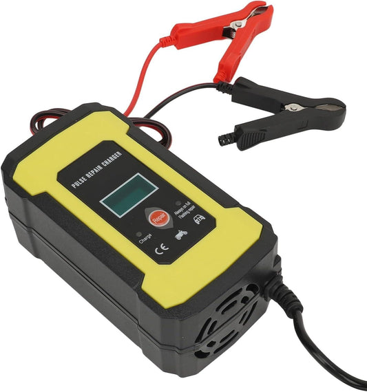 Pulse Repair Charger, Car Battery Charger Flame Resistant for Battery (US Plug).