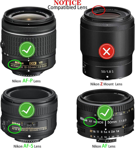 [4Pack] Rear Lens Cap Cover for Nikon AF AF-S SLR DSLR Cameras Lens,   Nikon D5100 D7500 D7000 D850 D810 D800 D750 D350 D3500 D3400 D3300 D3200 D3100 D5600 D5500 D5300 D90 D80 D70.