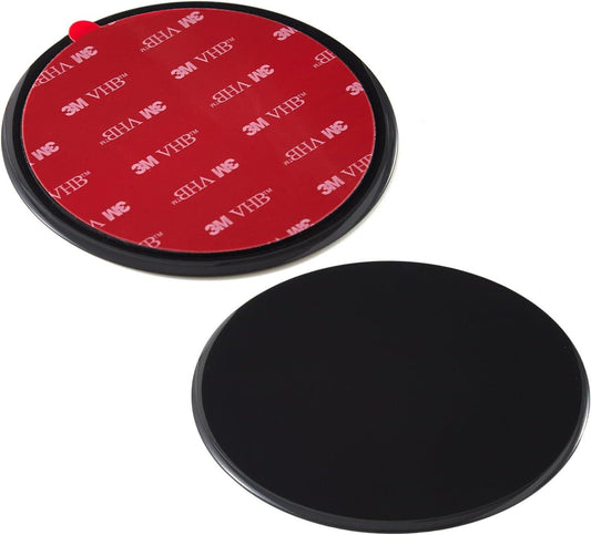 2 Pcs 70mm 3M VHB Adhesive Dashboard Pad Mounting Disk for Suction Cup Phone Mount & Garmin GPS Suction Mount Dash Cam Holder Stick On Universal Dash Mount Pad.