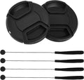 2 Pack 58mm Snap-On Center-Pinch Lens Cap, Compatible with Canon EOS Rebel T7 T6 T5 T100 4000D T8i T7i T6s T6i T5i T4i T3i T2i T1i SL3 SL2 SL1 XSi XTi with EF-S 18-55mm Kit Lens.
