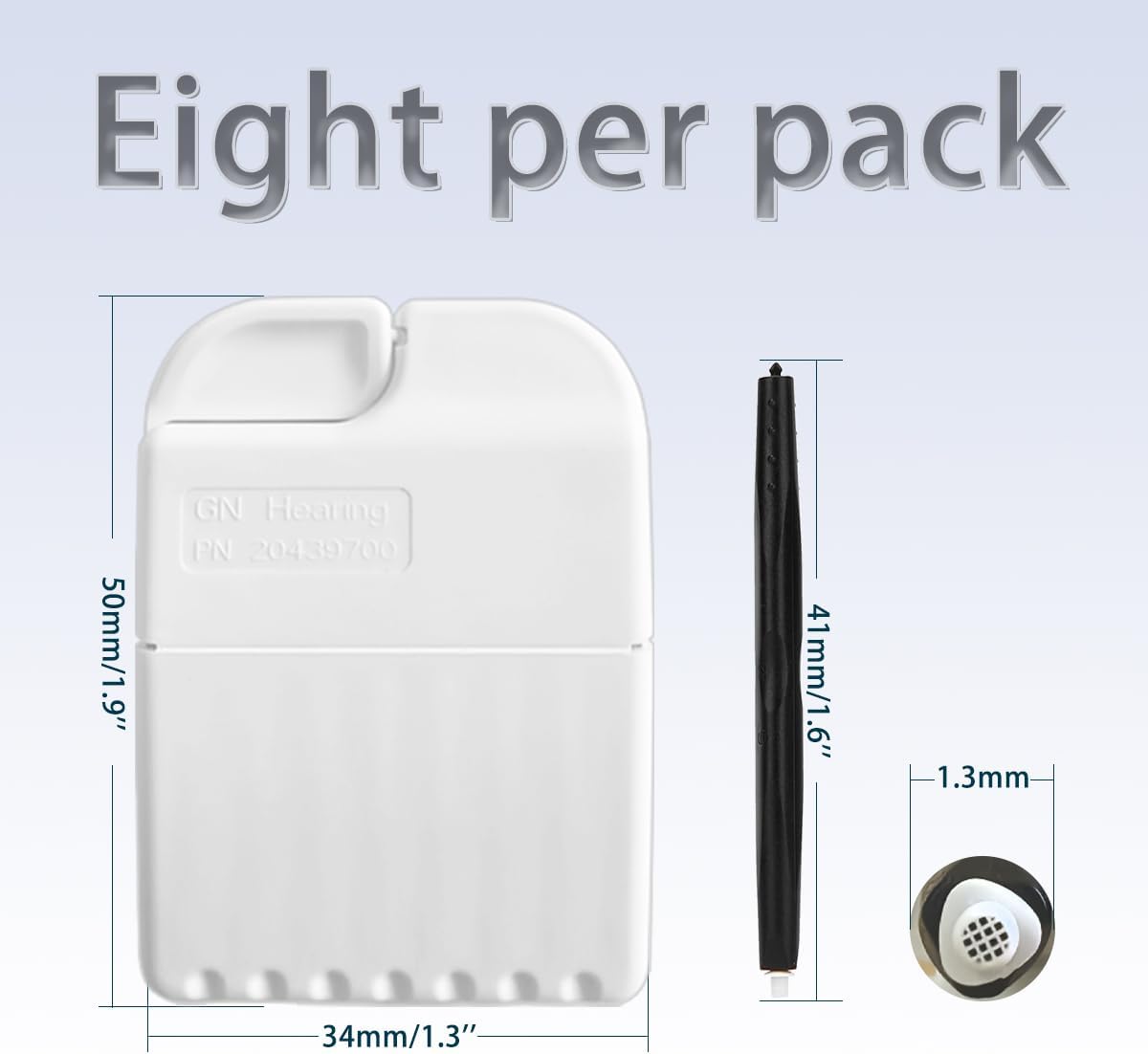 GN Cerustop Wax Guards PN 20439700 Filters for Resound/phonak/Unitron/Resound/Beltone/Widex Heaing Aids with Cleaning Brush Tools Kit and Carry Case-3packs