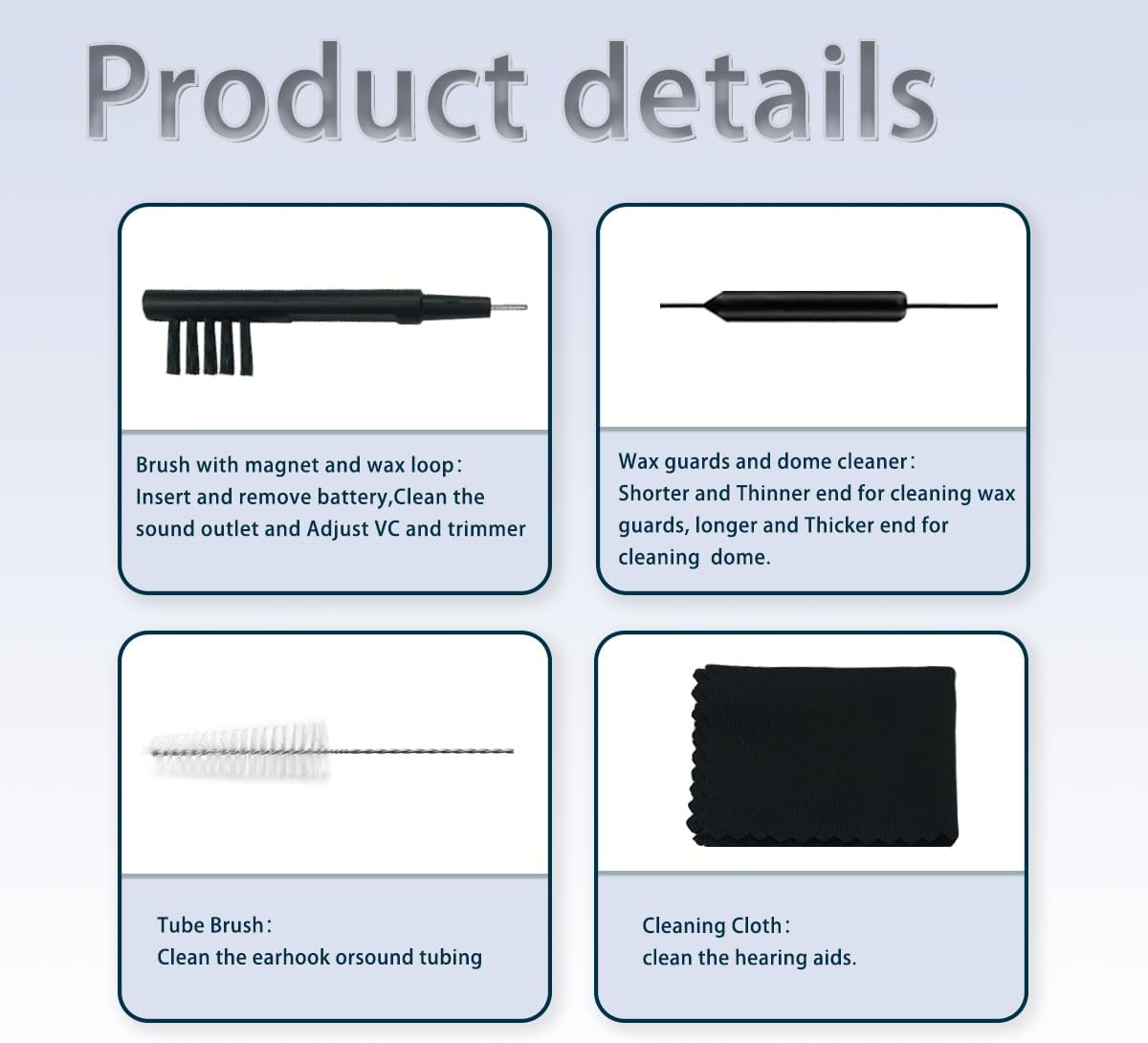 GN Cerustop Wax Guards PN 20439700 Filters for Resound/phonak/Unitron/Resound/Beltone/Widex Heaing Aids with Cleaning Brush Tools Kit and Carry Case-3packs