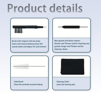 GN Cerustop Wax Guards PN 20439700 Filters for Resound/phonak/Unitron/Resound/Beltone/Widex Heaing Aids with Cleaning Brush Tools Kit and Carry Case-3packs