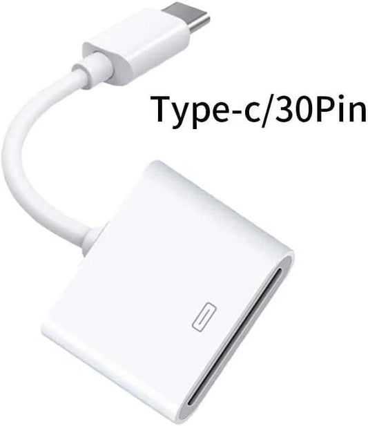 for Apple 30pin Female to USB 3.1 Type-C USB-C Sync Data Charging Adapter Cable Cell Phone OTG Adapters USB Cables Accessories, USB c Female to USB Female Adapter.