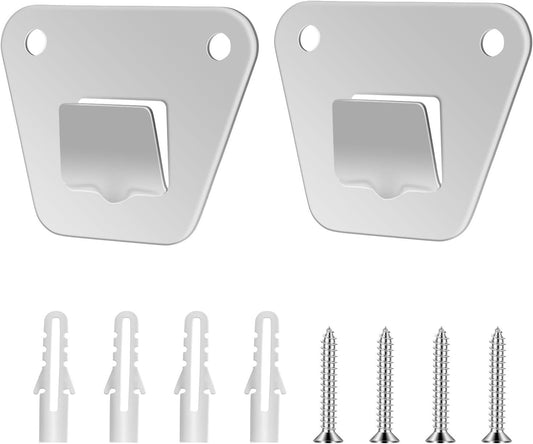 2-Set Wall Mounting Fan Bracket, Heavy Duty Wall Mounting Fan Bracket Holders for Oscillation Fans Solid Steel Fan Wall Mount Bracket with Fastening Screws for Wall Fan Mounting Bracket.