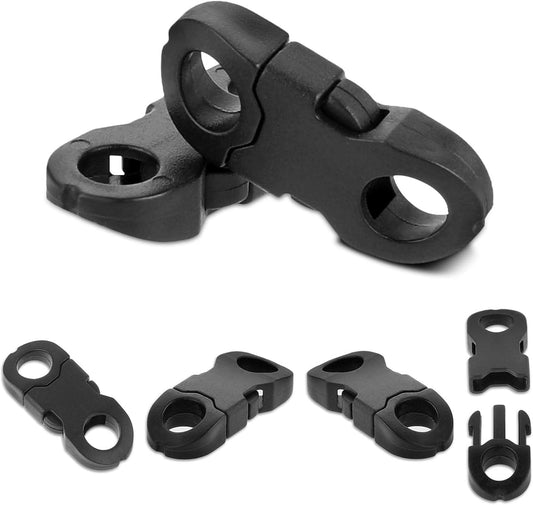 25 Pcs Paracord Necklace Clasps 6mm Hole Breakaway Side Release Plastic Buckle Paracord Accessories Easy Open Necklace Clasp Paracord Buckles for Bracelet Anklet Clasp Braided Necklace Cameras.